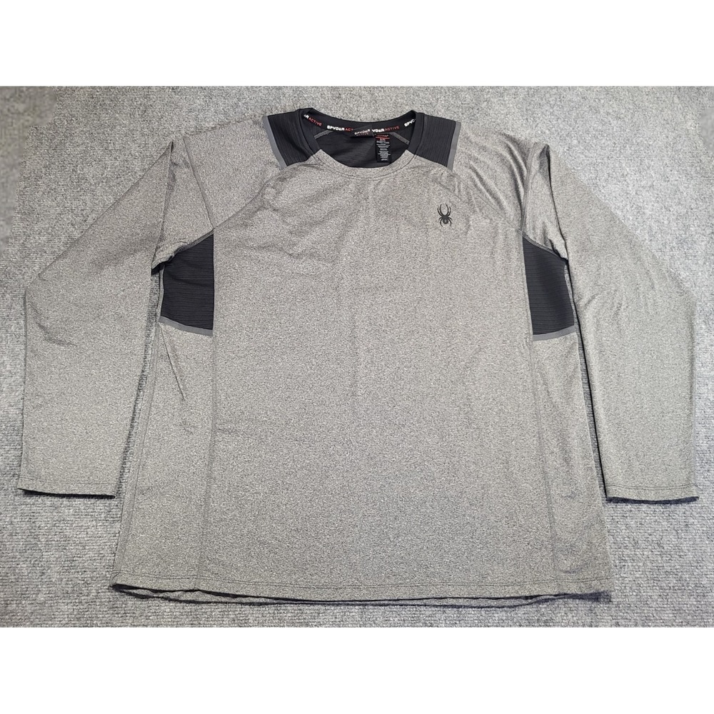 Spyder Active Men's 4-Way Stretch ProWeb Long Sleeve Baselayer Shirt Sz X-Large
